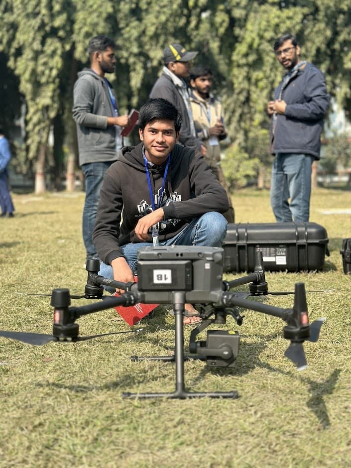 Drone Geospatial Data Collection Field Session at RUET